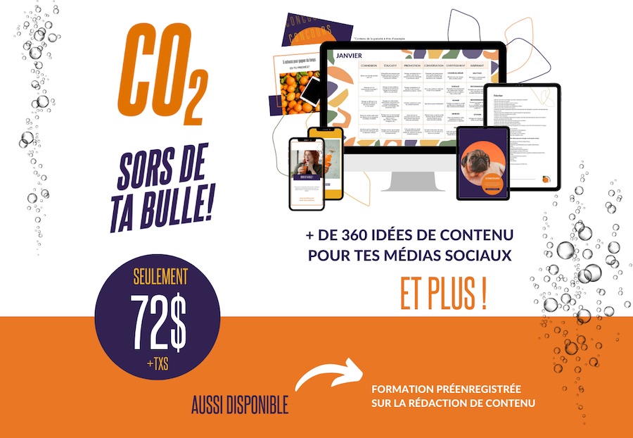 360 idées de contenu pour tes réseaux sociaux | CO2