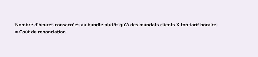 Coût de renonciation